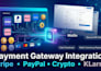 integrate stripe paypal crypto klarna mollie checkout API merchant payment setup